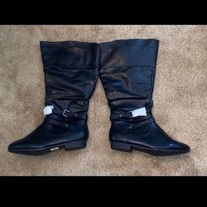 NWT Catherine’s Black Wide Calf Riding Boot (9W)